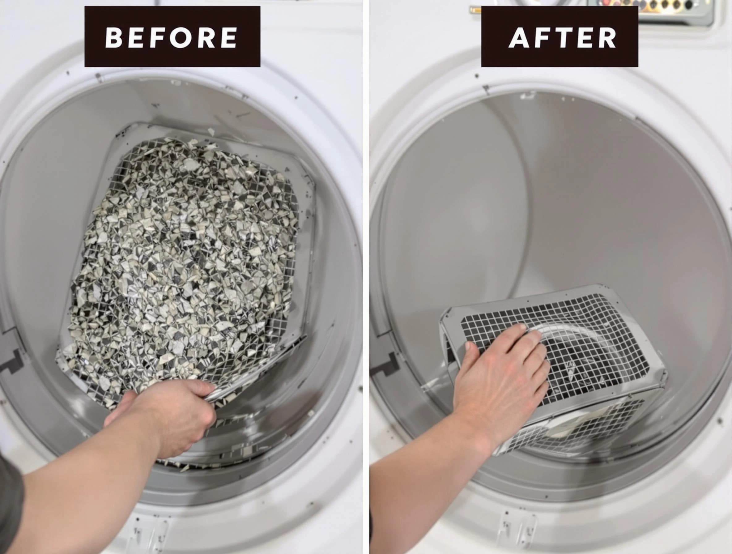 Professional lint trap cleaning by Taunton Dryer Vent Cleaning in Taunton