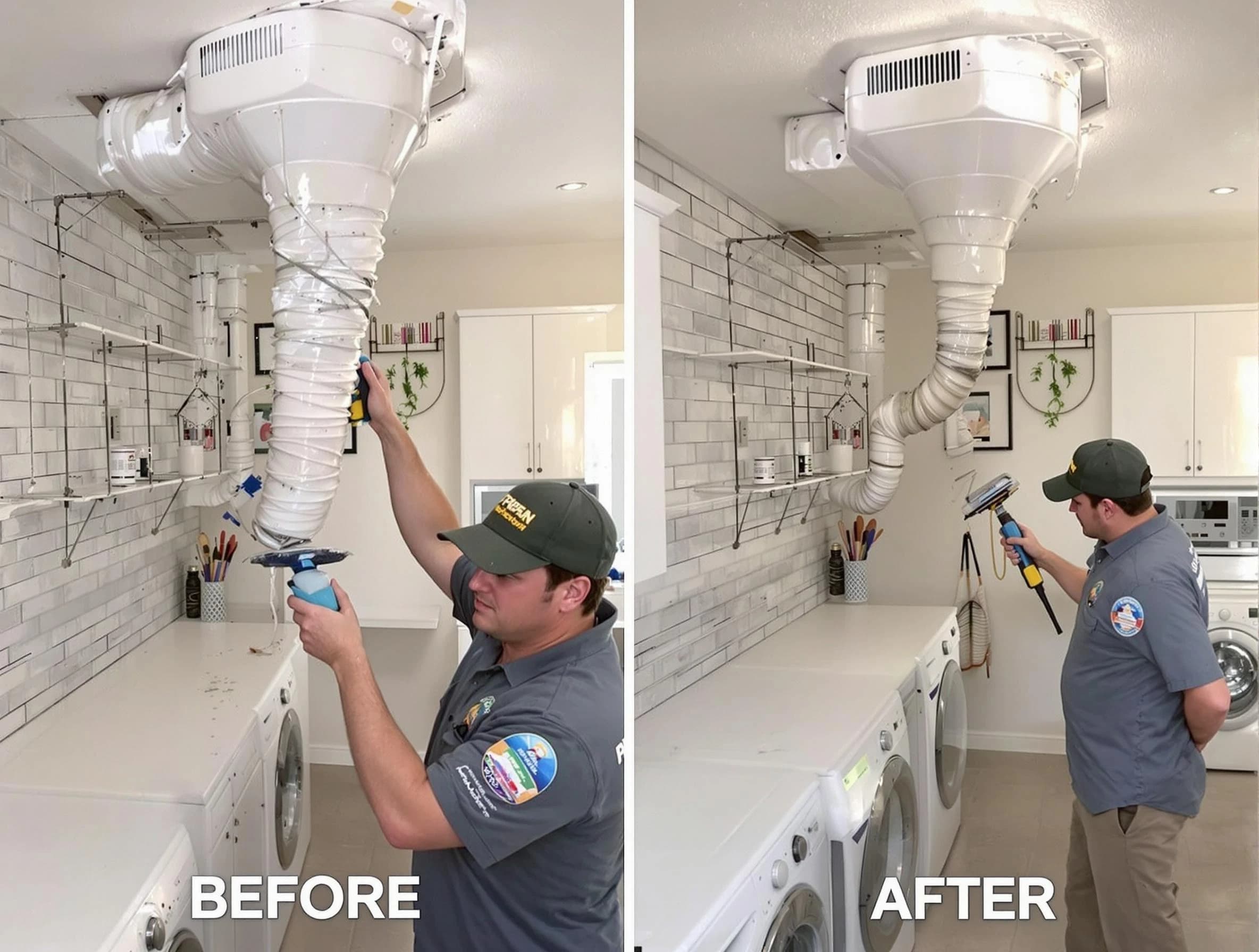 Professional dryer exhaust vent cleaning by Taunton Dryer Vent Cleaning in Taunton
