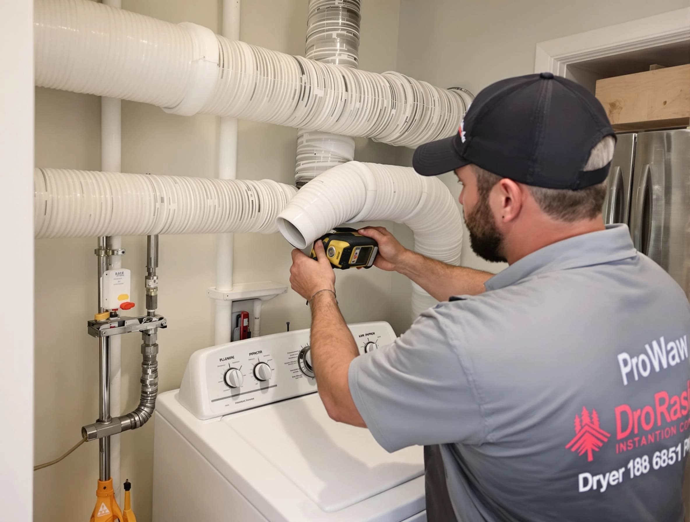 Professional dryer vent hose installation by Taunton Dryer Vent Cleaning in Taunton
