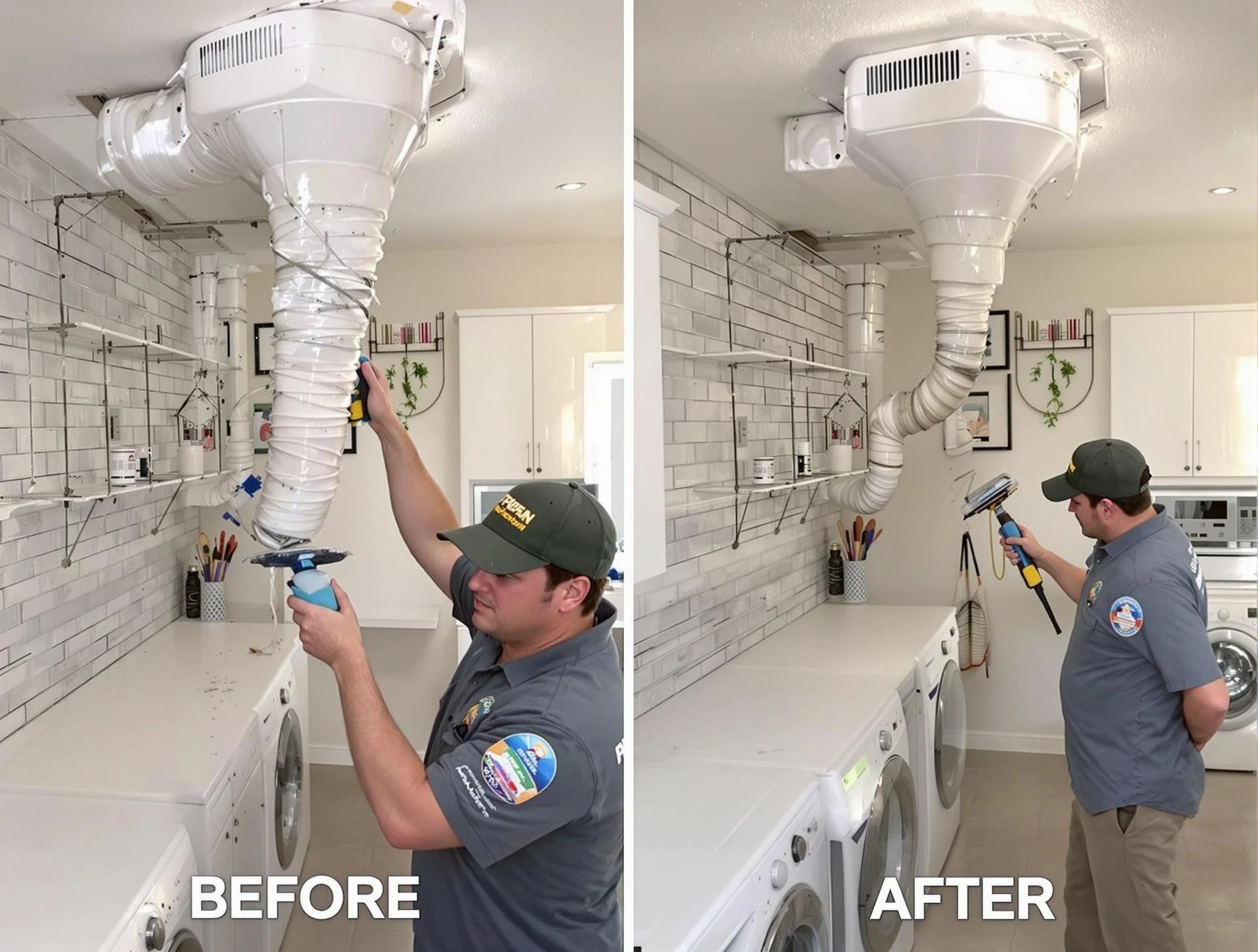 Professional dryer exhaust vent cleaning by Taunton Dryer Vent Cleaning in Taunton