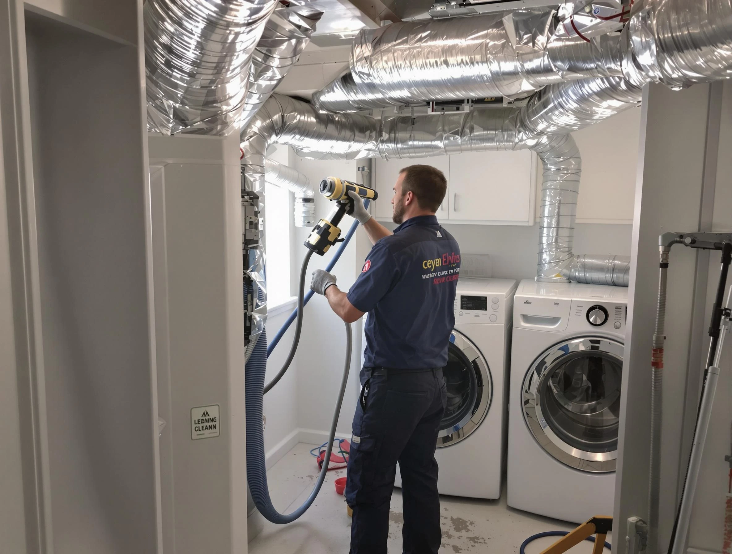 Taunton Dryer Vent Cleaning specialist using advanced equipment for thorough duct cleaning in Taunton